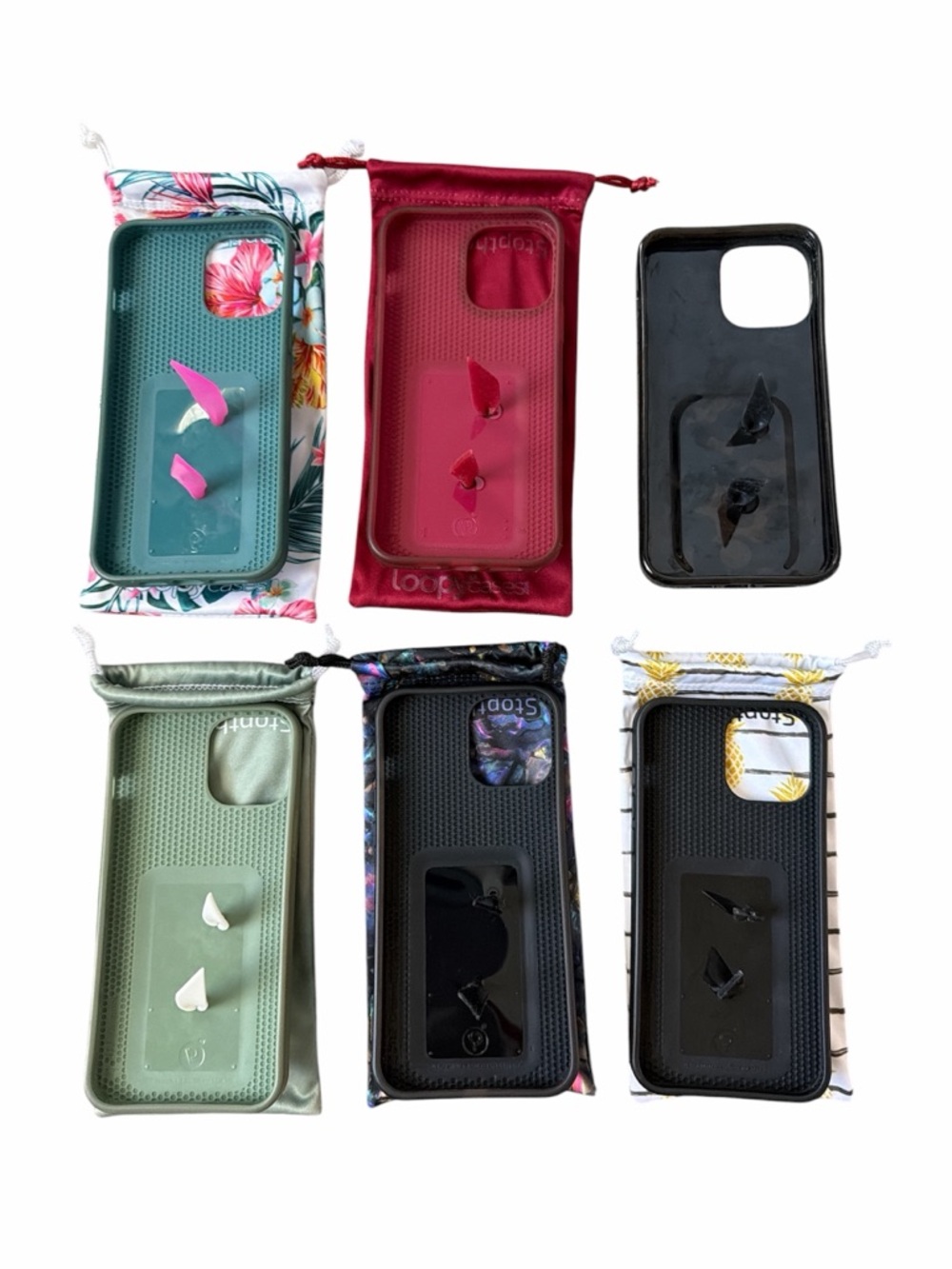 Loopy Case iPhone 12 Pro Max Bundle of 6 Protective Stylish Assorted Colors - Picture 2 of 2